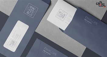 پاکت اداری با چاپ اختصاصی برندینگ حرفه ای کسب و کارها